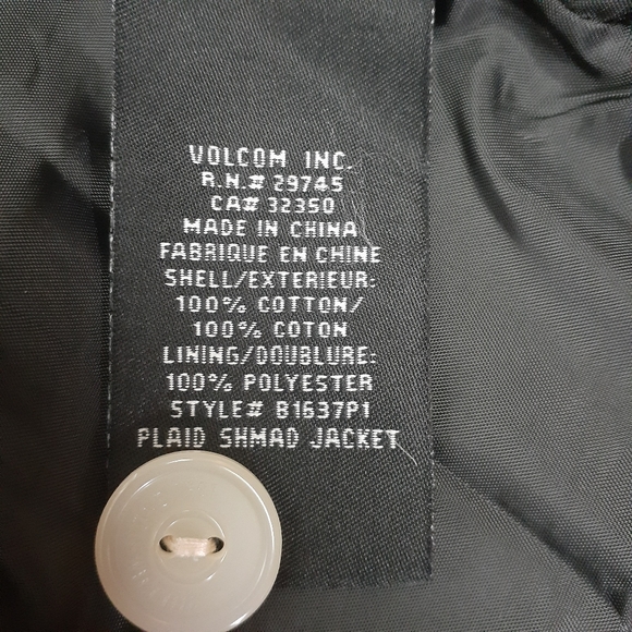 Vintage Volcom Hooded Plaid Shmad Jacket Hoodie - Picture 10 of 13